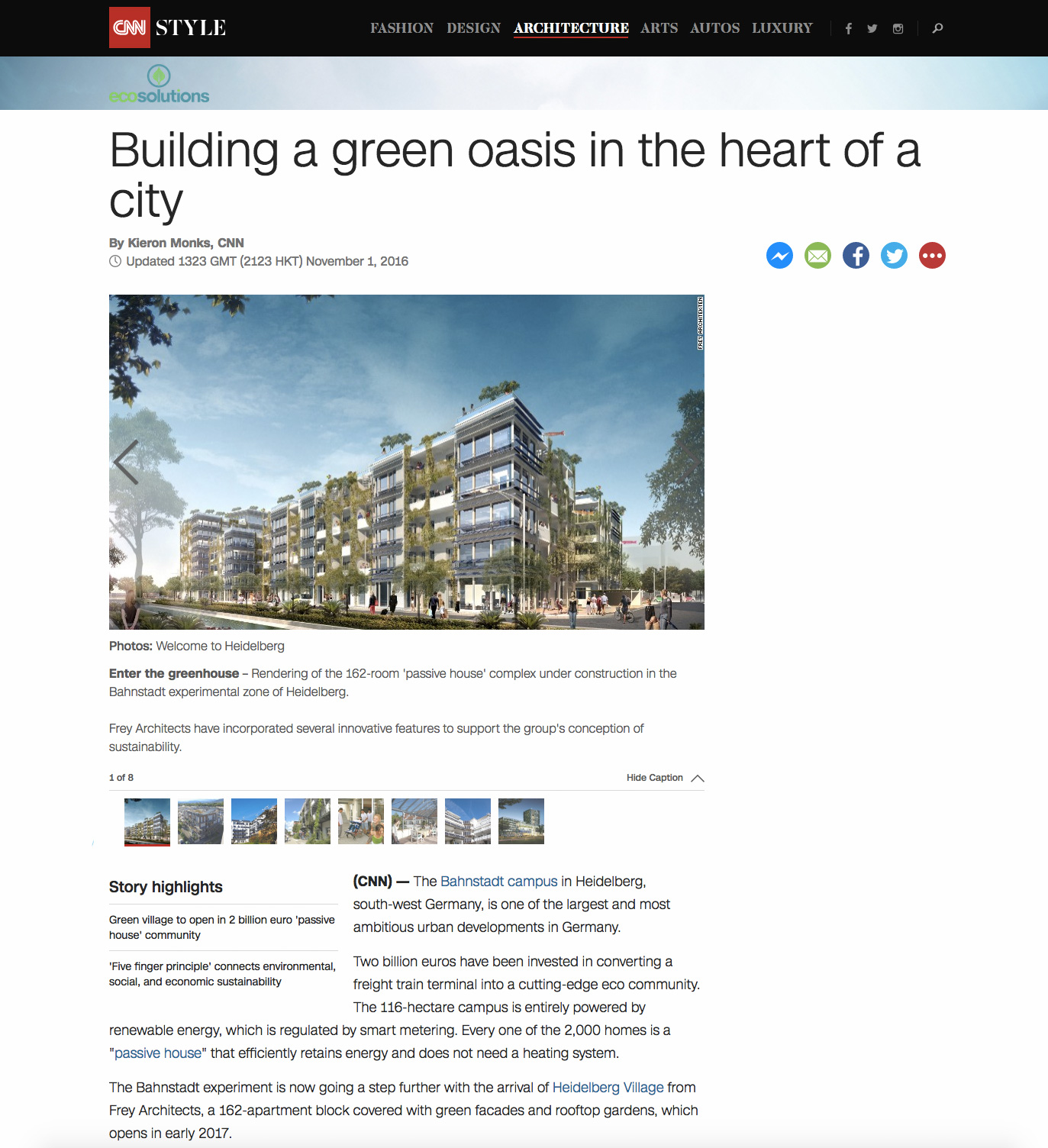 CNN: Building a green oasis in the heart of a city - Frey Architekten